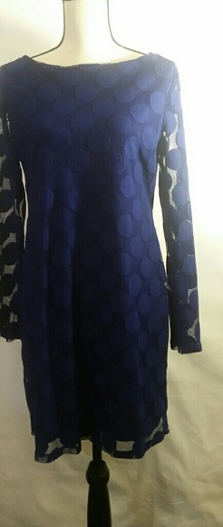 midnight blue lace dress